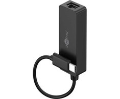 Karta jungiama į tinklą Goobay Adapteris USB-C™ Ethernet, juoda