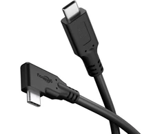 Goobay Kabelis USB-C™ 90°, 1 m, juodas - Kabelio ilgis 1 m