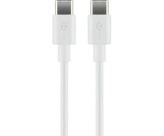 Goobay USB-C,Įkrovimo ir sinchronizavimo kabelis, 2 m, baltas | Goobay