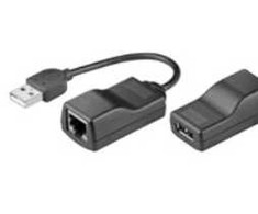 Goobay USB prailginimas Ethernet, 40m, USB A, USB A, Hanstik/Hunstik, 40 m, Juoda