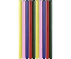 Goobay Karšto lydymo klijų lazdelės 11 mm, 5 spalvos, 10 vnt.