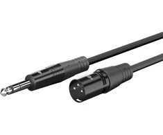 Goobay XLR laidas 6,35 mm jack kištukui, 3 m