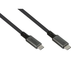 Kabelis USB Good Connections USB-C - USB-C 1 m Pilka (2402-T010A)
