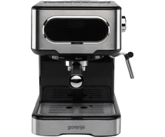 Gorenje 737434, Espresso Kavos aparatas, 1.5 L, Juodas, Nerūdijantis plienas