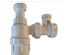 Gottfred P Multikwik Anti-Vac P-sifonas - 32 mm baltas reguliuojamas