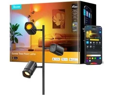 Govee LED grindų lempa su 3 galvutėmis, 157 cm, juoda, H60B2
