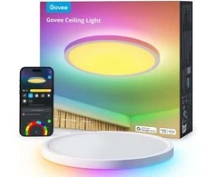 Govee H80A1 12 colių RGBWW + RGBIC apvalus išmanusis lubinis šviestuvas | Lampa sufitowa LED | 2400lm, 2200K-6500K, 2.4GHz Wi-Fi + Bluetooth