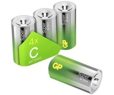 GP Battery GP baterijos Super Alkaline GP14A, Vienkartinės baterijos, C, Šarminė, 1,5 V, 4 vnt., -20 - 50 °C