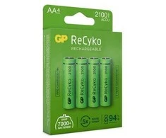 GP ReCyko AA baterijos 1.2V 2100mAh 4 vnt.