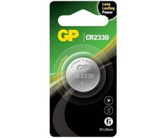 GP Battery GP Baterijos Ličio CR2330, Vienkartinės baterijos, CR2330, Ličio, 3 V, 1 vnt., Sidabras