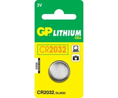 GP Battery GP baterijos ličio elementas CR2032, Vienkartinės baterijos, CR2032, Ličio, 3 V, 1 vnt., Nerūdijančio plieno