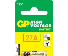 GP Battery GP baterijos, aukštos įtampos, 27 A, vienkartinės baterijos, šarminės, 12 V, 1 vnt., daugiaspalvės, lizdinė pakuotė