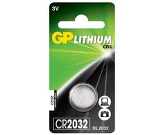 GP Battery GP baterijos ličio elementas CR2032, Vienkartinės baterijos, CR2032, Ličio, 3 V, 1 vnt., Nerūdijančio plieno