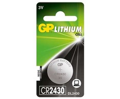 GP Battery GP Baterijos Ličio Elementai Ličio CR2430 - 1, Vienkartinės baterijos, Ličio, 3 V, 1 vnt., Nerūdijančio plieno, 3 mm
