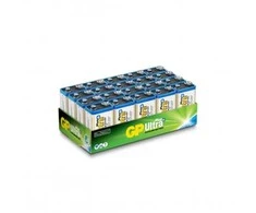 GP Baterijos „Ultra Plus Alkaline“ 1604AUP/6LF22, Vienkartinės baterijos, 9 V, Šarminės, 9 V, 20 vnt.