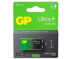 GP Battery GP Baterija GP - „Ultra Plus“ šarminė 9 V baterija, 1604AUP/6LF22 (1 vnt. pakuotė)