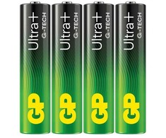 GP Ultra Plus Alkaline Baterija, Size AAA, 24AU/LR03, 1.5V, 4-pack (1999918352)