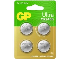 GP itin stiprios ličio baterijos CR2430, 3 V, 4 vnt. pakuotėje