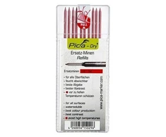 Grafitines šerdys PICA raudonos 2,8mm, 10vnt.