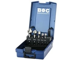 Grąžtas Bohrcraft Įgilintuvų rinkinys KS5-K 6,3–25,0 mm DIN 335C HSS-G 90° 5 dalių ABS dėžutėje