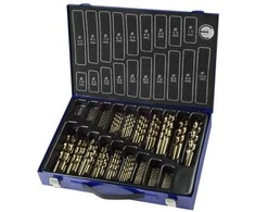 Grąžtas Bohrcraft Spiralinių grąžtų rinkinys ME70 1,0-10,0x0,5 mm DIN 338 HSS-E Co5, šlifuoti, 70 dalių
