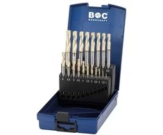 Grąžtas Bohrcraft Spiralinių grąžtų rinkinys KE10 Hardox HSS-E Co8 M42 1-10 mm x0,5 19 dalių