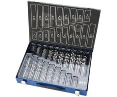 Grąžtas Bohrcraft Spiralinių grąžtų rinkinys MG70 1,0-10,0x0,5 mm DIN 338 HSS-G Grind Profi-Plus 70 dalių