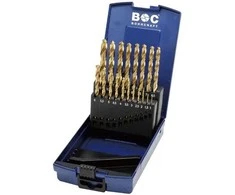 Grąžtas Bohrcraft Spiralinių grąžtų rinkinys KT10 1,0-10,0x0,5 mm DIN 338 HSS-TIN šlifuotas 19 dalių