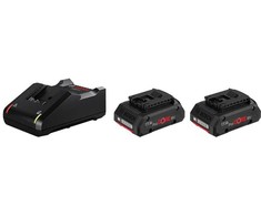 Grąžtas Bosch 1 600 A01 BA3, akumuliatoriaus ir kroviklio rinkinys, Lithium-Ion (Li-Ion), 4 Ah, 18 V, Bosch, Juodas