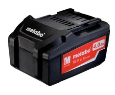 Grąžtas Metabo 625027000, Baterija, Ličio jonų (Li-Ion), 4 Ah, 18 V, Gręžtuvas, Juoda