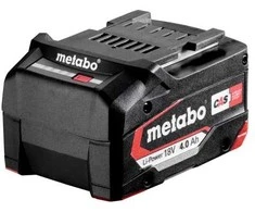 Grąžtas Metabo 625027000, Baterija, Ličio jonų (Li-Ion), 4 Ah, 18 V, Gręžtuvas, Juoda
