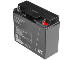 GREENCELL „Žalias Cell AGM51“, sandarus švino-rūgštinis akumuliatorius (VRLA), 17 Ah, 12 V, nereikalaujantis priežiūros, juodas, 77 mm