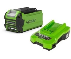 Greenworks GSK40B25 Pradinis akumuliatoriaus ir įkroviklio rinkinys – 40 V 2,5 Ah
