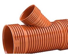 45° vamzdžio atšaka 250x200 mm - su 3 įvorėmis. Uponor Ultra PP