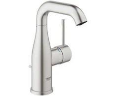 Grohe Essence M praustuvo maišytuvas su dugno vožtuvu, supersteel