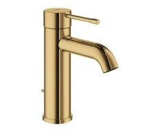 Grohe Essence S praustuvo maišytuvas lenktu snapeliu. auksas