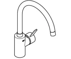 Grohe EUROSMART C.Baterija ZLEW.STAL NRDZ.