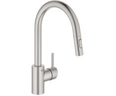 Grohe Concetto virtuvinis maišytuvas su ištraukiamu dušeliu. supersteel
