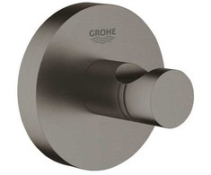 Grohe robe hook Essentials, brushed hard graphite