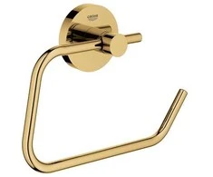 Grohe Grohe Essentials metal toiletpapirholder uden låg og med skjulte fastgøringsskruer. Poleret Cool Sunrise.