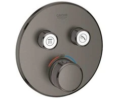 Grohe SmartControl potinkinis termostatinis maišytuvas. brushed hard graphite