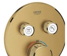 Grohe SmartControl potinkinis dušo termostatas, brushed auksinis