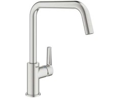 GROHE 30470DC0, Standartinis, Plienas, Svirtinės rankenos, Vienguba, Super plienas, U tipo