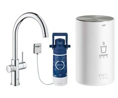 Grohe RAUDONAS DUO SNANGAS IR CROMAS KATILAS