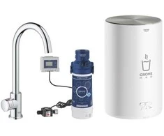 Grohe RAUDONAS MONO STOCK VOŽTUVAS IR CROMAS KATILAS