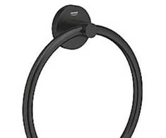Grohe towel ring Start, matt juodas