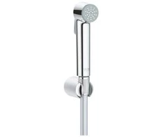 Grohe Tempesta-F bidė dušelis su srovės paleidimo mygtuku, sieniniu laikikliu ir žarna 150 cm, chromas