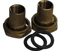 Grundfos 3 vnt. jungiamųjų vožtuvų rinkinys, 1½ colio jungiamoji veržlė x 3/4 colio įvorė, žalvaris, 25 siurbliams