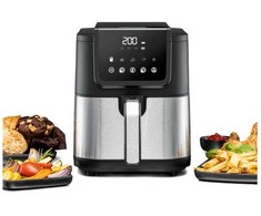 Gruzdintuvė beztłuszczowa Rommelsbacher FRH 1500 XL (juodas / nerūdijantis plienas, 1500 vatų)