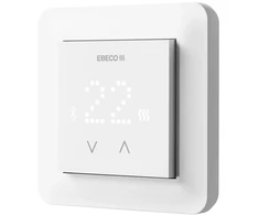 Termostatinė galvutė su energiją taupančiu režimu, vietinis valdymas per Bluetooth, skirta Ebeco Connect programėlei. Tinka EURO skardinėms